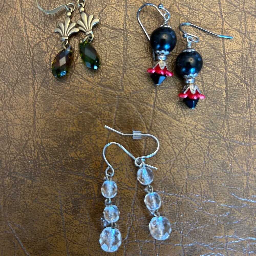 Timeless Trinkets Green Earrings (set of 3)